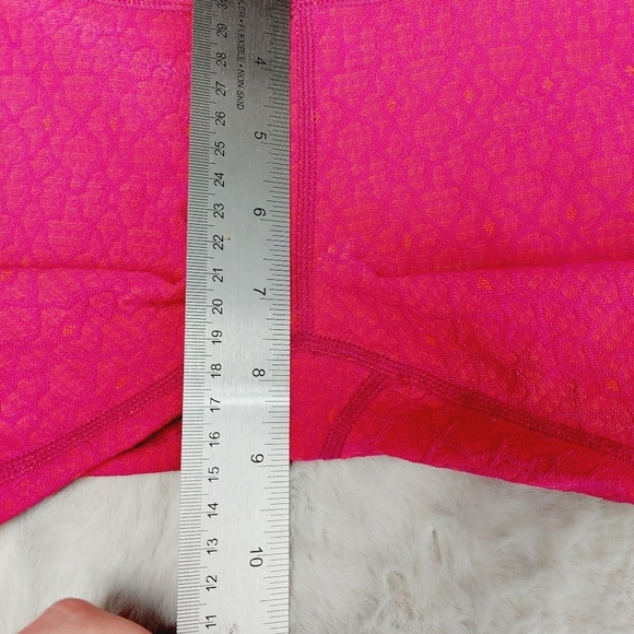 Prana Pink Purple Pattern Athleisure Yoga Running Capri Leggings P2918 - Picture 5 of 8